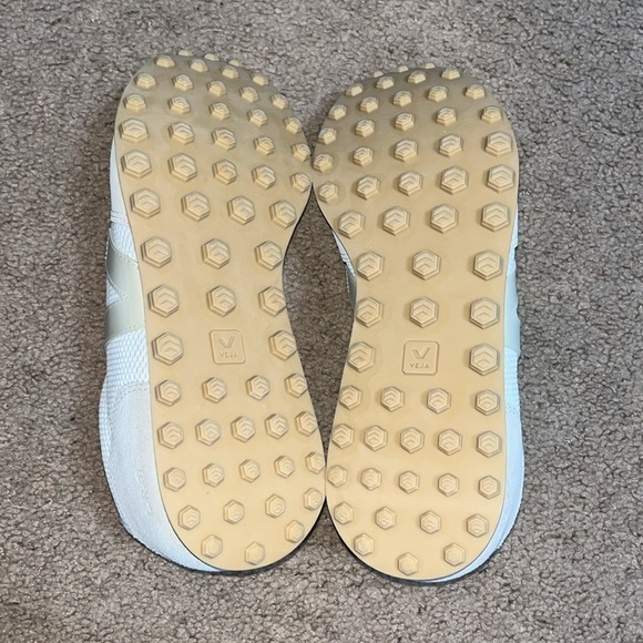 Veja Rio Branco Alveo Mesh Suede Leather Sneakers White Pierre / Natural 12 - Picture 10 of 10